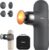 RENPHO Mini Thermal Massage Gun with Heat, Portable Deep Tissue Percussion Massager with 4 Heads for Neck & Back Comfort, Ultra-Quiet for Home, Office & Travel, Carry Case, Gifts for Men Women