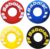 4 Piece Rubber Tire Shape Vibration Dampener Perdurable Tennis Racket Shock Absorber Soft Tennis Accessory Great for Tennis Players