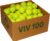 VIV Advanced Tennis Balls Bulk, 30/50/100+ Pack Practice Balls Pressure Bouncing 53in High Durable, Official Size Pet Dog Playing Ball, Good for Tennis Training Machine & Kids Play on All Courts