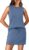 WIHOLL Two Piece Skirt Sets for Women Summer Vacation Outfits Tennis Skirt Crew Neck Top Versatile Lounge Sets