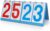Scoreboard Score Keeper Flip Flipper, Waterproof Plastic Cards, Premium Manual Score Board for Cornhole, Basketball, Volleyball, Table Tennis and Multi-Sport Games