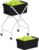 Tennis Ball Hopper Cart Holds 175 Tennis Balls or 140 Pickleballs, Portable Pickleball Collector Caddy with Wheels, Foldable Baseball Basket Holder for Court Training & Coaching