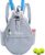 Tennis Backpack with 2 Rackets Holder, Water-Resistant PU Leather Tennis Racket Bag for Women & Men, Sling Crossbody Sports Backpack for Tennis, Pickleball & Badminton, Tennis Gifts