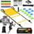 Speed Agility Training Equipment Set, Agility Ladder 20ft, 12 Football Cones, Resistance Parachute/Soccer Kick Trainer, Jump Rope, 5 Resistance Bands, Football Practice Equipment for Kids Adults