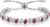 Birthstone Teardrop Tennis Bracelet for Women,925 Sterling Silver Bracelet Pear Shaped 13.5 Carats Gemstone and Cubic Zirconia Inlaid White Gold Plated Adjustable Chain,Anniversary Birthday Gifts for Mom Wife Her