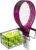 MyGift Hanging Metal Tennis Racquet and Tennis Ball Storage Basket Rack, Wall Mounted Racket Holder