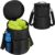 Tennis Ball Bag, [Durable bottom+Multiple Pockets] For Tennis, Baseball, Softball, Lacrosse, Pickle Ball, Golf Ball and Table Tennis Training, Portable Bucket Bag With Shoulder Strap, Black