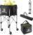 YooKoo Sturdy Tennis Ball Hopper Holds 200 Balls, Lightweight Tennis Ball Basket, Easy to Use Without Installation for Tennis Training and Teaching