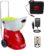 LOBSTER Sports Elite Tennis Ball Machine with External Battery – Auto Portable Ball Launcher, Preloaded & Custom Drills, Spin Control, Elevation Switch, Speeds up to 80MPH, with Multi-Function Remote