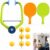 Hanging Table Tennis Trainer Portable Set, 1 Pcs Trainer 6 Balls Door Pong Game for Kids with Racket and Balls, Adjustable Hanging Table Tennis Trainer