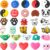 Leitee 30 Pcs Cute Tennis Dampener Funny Tennis Racket Vibration Racquet Dampener Soft Silicone for Sport Gift, Assorted Designs