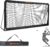 Tennis Rebound Practice Wall – 12ft x 6ft Rebounder Net for Tennis & Racquet Sports Ball & Pickleball, Training Tennises Backboard Net for Court Backyard and Indoor & Outdoor Training, Black