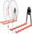 Tennis Racket Storage Hanger,Tennis Racket Holder Rack Wall Hooks for Garage,Heavy Duty Hanger Metal Badminton Racket Holder Hooks for Cables Ropes Hoses,Extension Cord Holder,2 Packs (Orange)