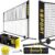 10 FT Mini Portable Tennis Net for Teenagers with Rubber Volleyball, with Pump and Carry Bag, Adjustable Height 2.7FT-5.1FT for Badminton Net, Volleyball Net,Soccer Net,Pickleball Net
