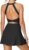 Heathyoga Tennis Dress with Built in Shorts and Bra Athletic Dress for Women Summer Cut Out Twisted Golf Workout Dress