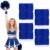 4 Pack Wrist Brace Adjustable Wrist Support Sport Straps for Tendonitis Carpal Tunnel Arthritis Gymnastics Wraps Pain Relief for Football Cheerleaders Fitness Weightlifting(Blue)