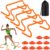 Agility Hurdles Training Equipment – Speed Hurdles and Soccer Cones with Carrying Bag for Soccer, Football, and Track Drills, Ideal for Athletes Speed and Agility Training