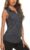 Koscacy Women’s Sleeveless Golf Tennis Polo Shirts Zip Up Dry Fit Workout Tank Tops Athletic Shirt