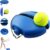 HISKI Tennis Ball Training Baseboard, Tennis Rebounder with Weighted Base, Tennis Trainer Ball with String, Portable Tennis Training Equipment Self Training Tool