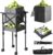 Tennis Ball Hopper with Wheels – Height Adjustable Foldable Tennis Ball Basket with Storage Bag Ball Candy for 150 Pickleball & Tennis