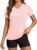 MAGCOMSEN Women’s Workout Tops Short Sleeve UPF 50+ Athletic Shirts Quick Dry V-Neck T-Shirt Moisture Wicking Gym Tee