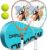 2-Pack Kids Tennis Racket Set, 16 21 23 25 Inch Junior Racquets for Boys Girls, Lightweight Aluminum Starter Kit with Shoulder Bag and 2 Balls