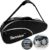 Tennis Racket Bag (3-5 Racquet), with Shoe & Phone Compartment and Protective Pad, Super Roomy and Lightweight Racquet Bag for Tennis, Badminton
