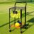 Vermont Teaching Tennis Ball Cart | 325 Ball Capacity – Aluminum Frame with Rolling Wheels & Foam Handle – Portable, Durable Storage Trolley – Coaching Training Equipment