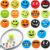 20 Pack Tennis Racket Vibration Dampeners, Funny Silicone Shock Absorbers for Tennis Racquets, Cute Decorative String Dampers for Men, Women, Teams, Clubs, Players and Tennist Gifts
