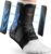 Slim-Fit Ankle Brace for Sprained Ankle, Quick Lace Up Ankle Support for Women Men with 2 Auto-Shaped Pads, Air Fabric Cool Ankle Stabilizer for Injury Recover, Running,Sports, M(12”-13”)