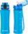 OLDLEY Kids Water Bottle for School with Straw Chug Lid, 15 oz Unbreakable Leak-Proof BPA-Free Motivational Water Bottles with Time Marker for Travel Sports Gym, 2 Lids, Blue