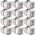 HOMESURE Supports 200lbs Heavy Duty Moving Bags – Strong Zipper & Wrap-Around Handles – Water-Resistant Storage Totes, Durable Alternative to Moving Boxes – 12 Pack – Semi-Transparent