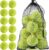 INSUM Bulk Tennis Balls, 12 Pack Extra Duty Practice Balls with Mesh Bag | High Bounce Rubber Core, Soft Felt, Beginner Practice, Dog Fetch Training, Outdoor Play