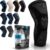 POWERLIX Knee Compression Sleeve – Best Knee Brace for Men & Women – Knee Support for Running, Basketball, Weightlifting, Gym, Workout, Sports, (Black, Large)