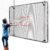 Fence-Mount Tennis Rebounder Net 12x8FT – Space-Saving Tennis Practice Wall with Adjustable Rebound Angle – Solo Training Net Fits Most Fence Poles, Heavy-Duty Frame for Outdoor Practice