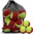 SHYUJAJIE 20 Pack 25%/50%/75% Low Compression Stage Tennis Ball for Beginners Youth Kids Training Practicing Ball with Mesh Bag for Easy Transport