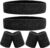 6 Pieces Sweatband Set Sports Headband Wristband Set, Moisture Wicking Athletic Sweatbands 4 Wrist Sweatband and 2 Headbands, Terry Cloth Sweat Absorbing Head Band for Workout