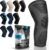 POWERLIX Knee Compression Sleeve – Best Knee Brace for Knee Pain for Men & Women – Knee Support for Running, Basketball, Volleyball, Weightlifting, Gym, Workout, Sports – (Gray L)
