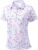 SANTINY Golf Polo Shirts for Women Short Sleeve Quick Dry 3 Buttons Collared Pickleball Shirt Summer Golf Tennis Tops