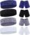 Civaner 12 Pcs 80 90s Neon Sweatbands Soccer Baseball Headbands Wristband Set for Men Women Party Cotton Headbands Terry Cloth Athletic Sweat Bands for Tennis Football Gym Outdoor