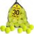 Treeroot 16/30/40/60/80 Pcs Tennis Balls, High Elasticity Tennis Balls Bulk, Comes with a Portable Mesh Bag, Tennis Ball for Dogs, Suitable for Beginner Training Ball, Durable & Bounce