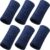 WILLBOND 6 Inch Wrist Sweat Bands for Men Women Tennis Elastic Athletic Long Sweatband Wrist Absorbent for Basketball Tennis Running Outdoor Activity