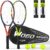 Pro Tennis Racket for Adults, 2 Player 27 inch Speed Tennis Racquet Acceptable for Beginner and Professional with 3 Tennis Balls, 2 Vibration Dampes, 2 Overgrips, Tennis Bag