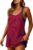 Zhiyouni Women’s Summer Athletic Mini Dress Sleeveless V Neck Built-in Shorts Striped Tennis Workout Vacation