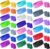 60 Pieces Sweatbands Set Includes 20 Sports Headband and 40 Wristbands Sweatbands Colorful Terry Cloth Wristbands for Working Out Tennis Gym 80s Sweat Band for Athletic Men and Women