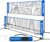 SONGMICS Badminton Net, Height Adjustable Volleyball Net, Pickleball Net for Junior Tennis, Kids, Indoor Outdoor Court, Foldable Nylon Net with Poles 10ft/13ft/16.5ft Wide