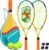 AboveGenius Kids Tennis Racket Set, 21/23/25 inch Tennis Racket for Toddler Youth Starter Kit, 3 Balls, 2 Lightweight Racquets with Easy Carrying Shoulder Strap Bag