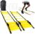 Agility Ladder, 2 Pack – Exercise and Training Ladder Set with Ground Stakes for Football, Soccer, Tennis, and More – Improves Speed & Fitness – Complete with Carrying Bag