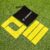 Vermont Tennis Court Lines – 16-Piece Set (12 Straight, 4 Corner Markers) – Durable, Non-Slip, High Visibility Fluorescent Yellow – Ideal for All Surfaces