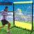 Foilswirl Tennis Rebounder Net 6 x 6.7ft Baseball Practice Rebounder Wall Ideal for Tennis, Baseballs, Softballs, Lacrosse, Hockey